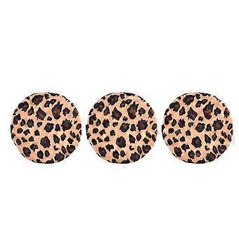 Leopard Loose Powder Makeup Puff for Women 3Pcs Soft Makeup Pads for Cosmetics