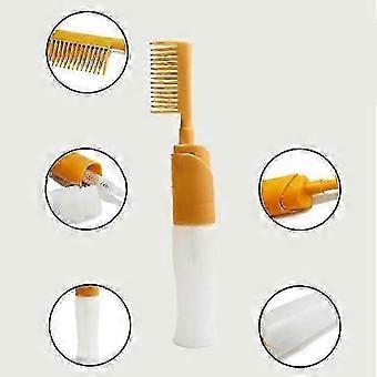 Haarverfborstel met kam, 80 ml plastic applicator voor zelf thuis haar verven, afneembaar en gemakkelijk schoon te maken