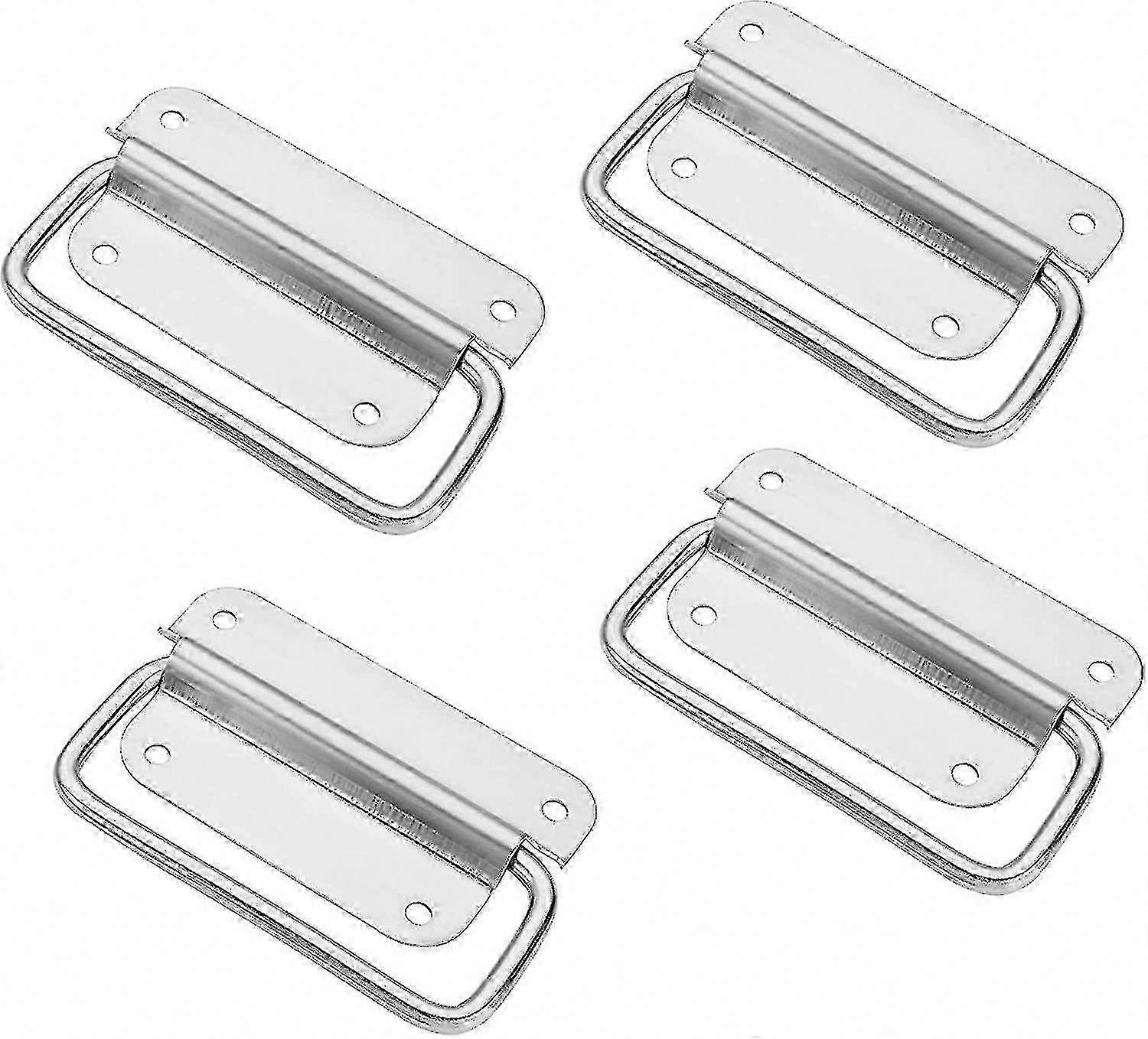 For Crates & Toolboxes, Folding Stainless Steel Pull Handles