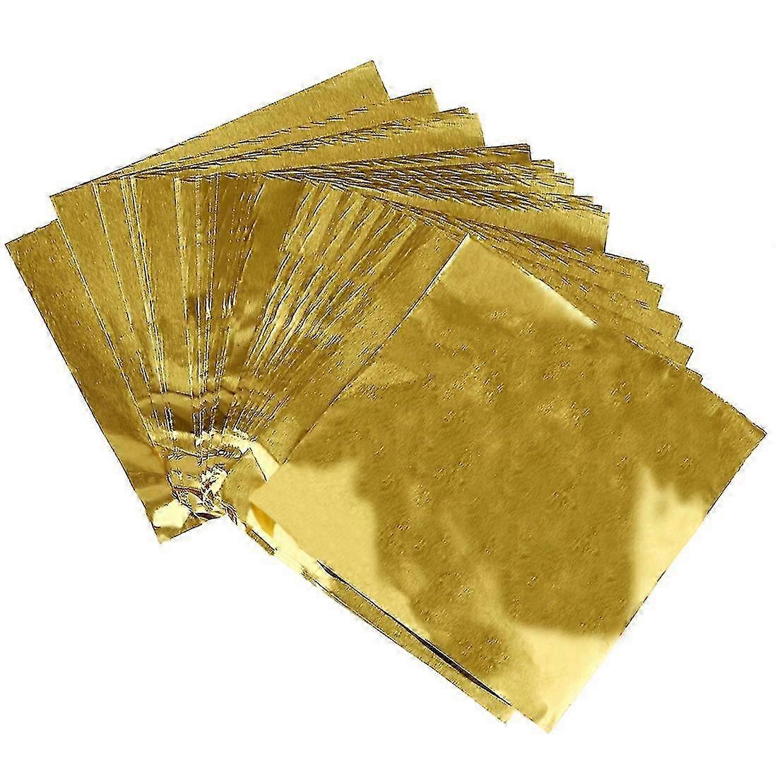 Gold Square Foil Wrappers 80mm
