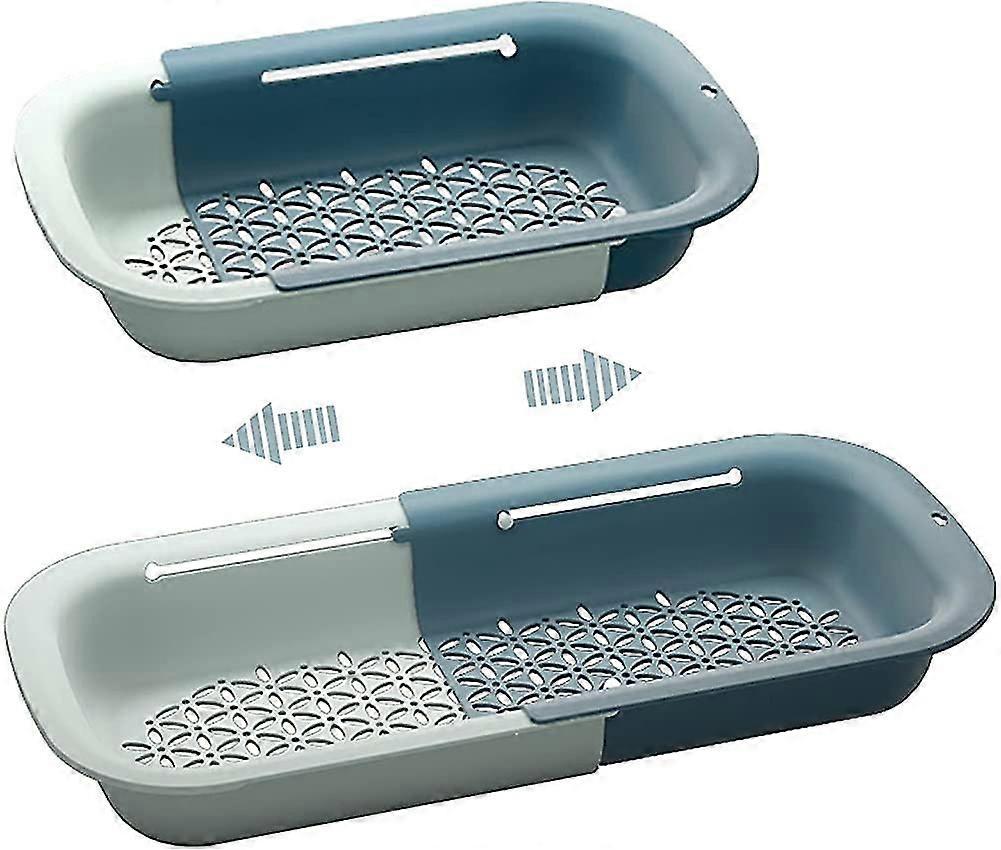 Retractable Colander For Vegetables, Plastic Retractable Sink Drain Basket