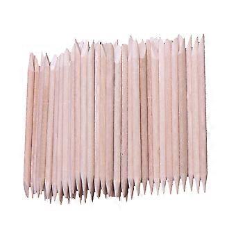Beauty Wood Sticks Double Sided Nail Sticks Suitable For Manicure Pedicure Tool 1500 Pcs Khaki Waxing Applicator