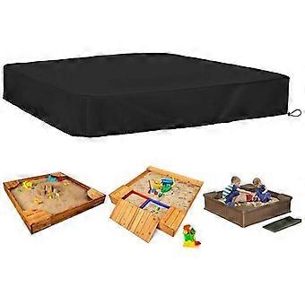 Waterproof square protective cover with drawstring for sandbox 190T 150 x 150 x 20 cm