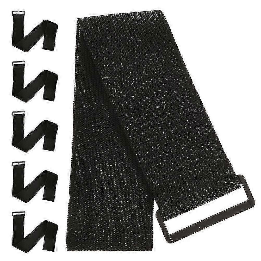 Pack of 6 Loop Elastic Cinch Straps for Cable Organization