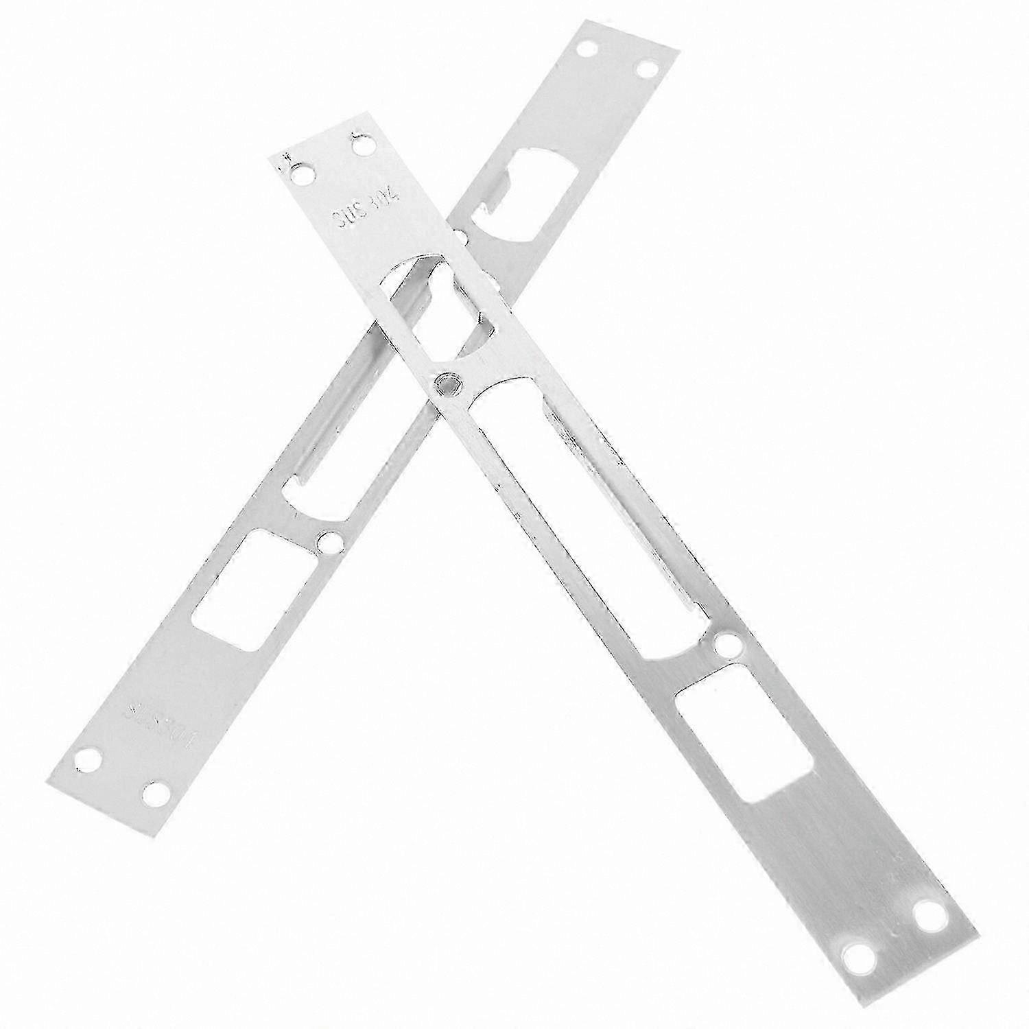 2-Pack Door Lock Reincompatible withcement Plates, Long Strike Plates compatible with Enhanced Security