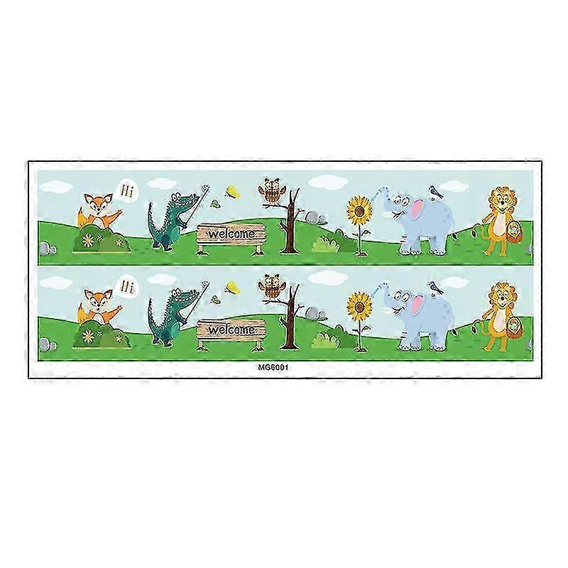 Floral Animal Wall Decals Set