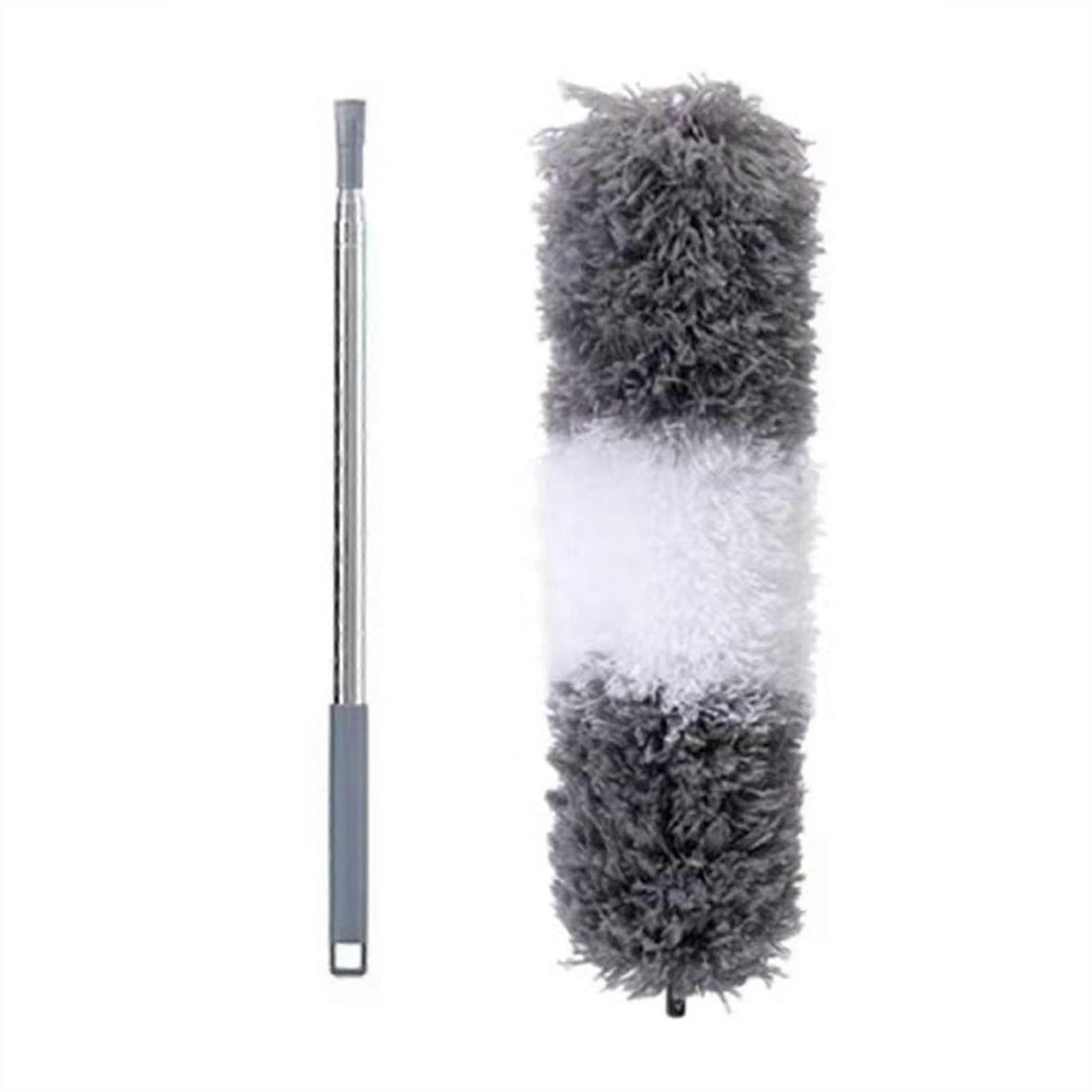 Extendable Microfiber Duster for Ceiling Fan, Bendable Head with Long Reach and Comfortable Grip