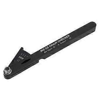 Bicycle Chain Wear Indicator Aluminum Chain Checker Multifunctional Bike Chain Repair GaugeBlack YMQX)
