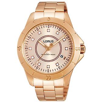 Lorus Quartz Analog Women's Watch with RH958EX9 Gold Plated Stainless Steel Bracelet