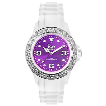 Ice-star white&co Quartz Analog Women's Watch with IPE Silicone Bracelet. St. Wpe. U.S.12