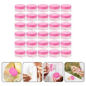 Travel Storage Jars Empty Cream Jars for Cosmetic Use 220Pcs Pink
