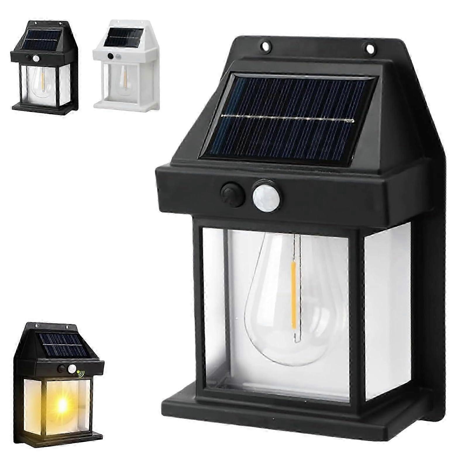 Solar Outdoor Wall Light With 120 Degree Sensor
