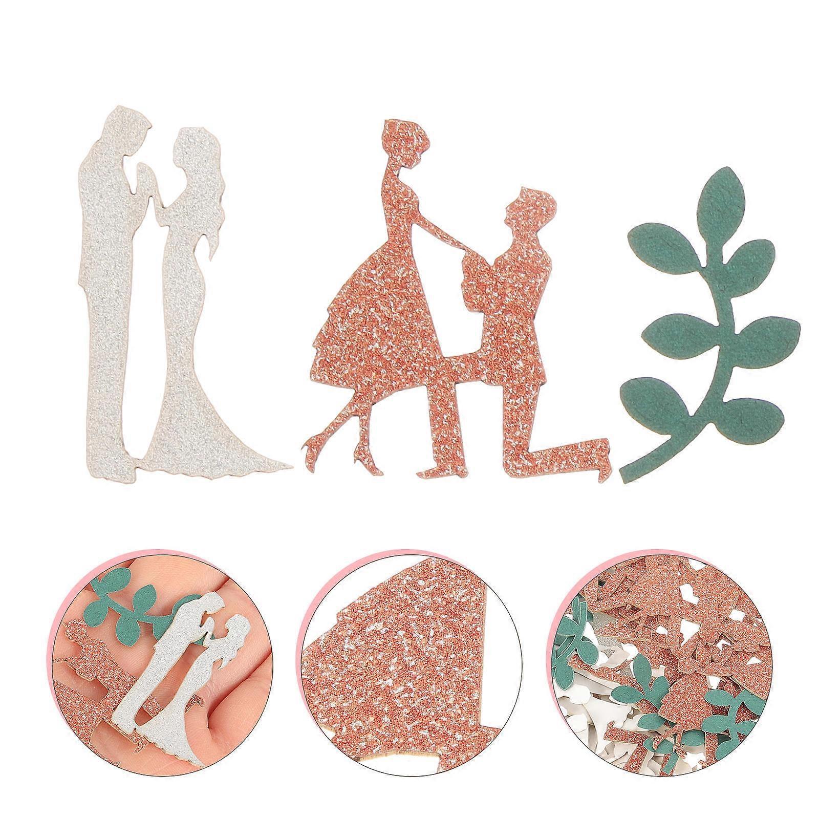 Decorative Scatter Confetti 2Pcs compatible with Wedding Table Use Assorted Colors