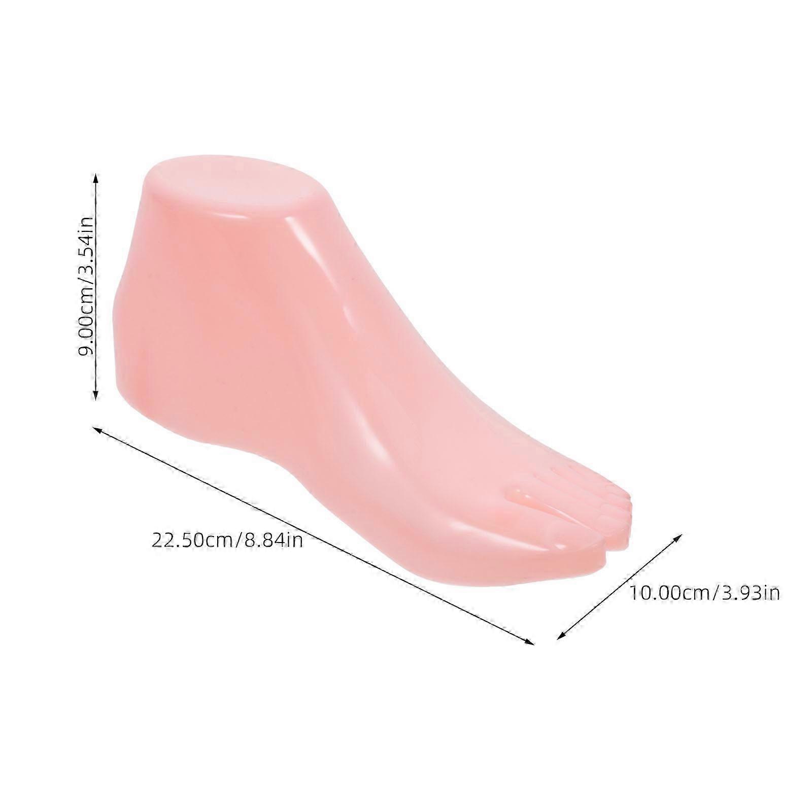 Foot Mannequin Display Stand compatible with Shoe Model Sock Plastic