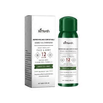 Mosquito Repellent Quick-Drying Green Tea Spray Contains Tea Tree Leaf Extract, Peppermint Extract, Mugwort Extract
