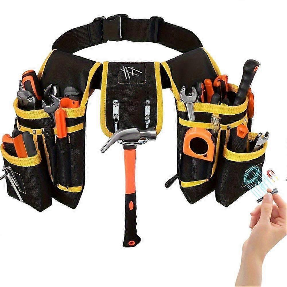 Modular Magnetic Tool Belt with 26 Pockets