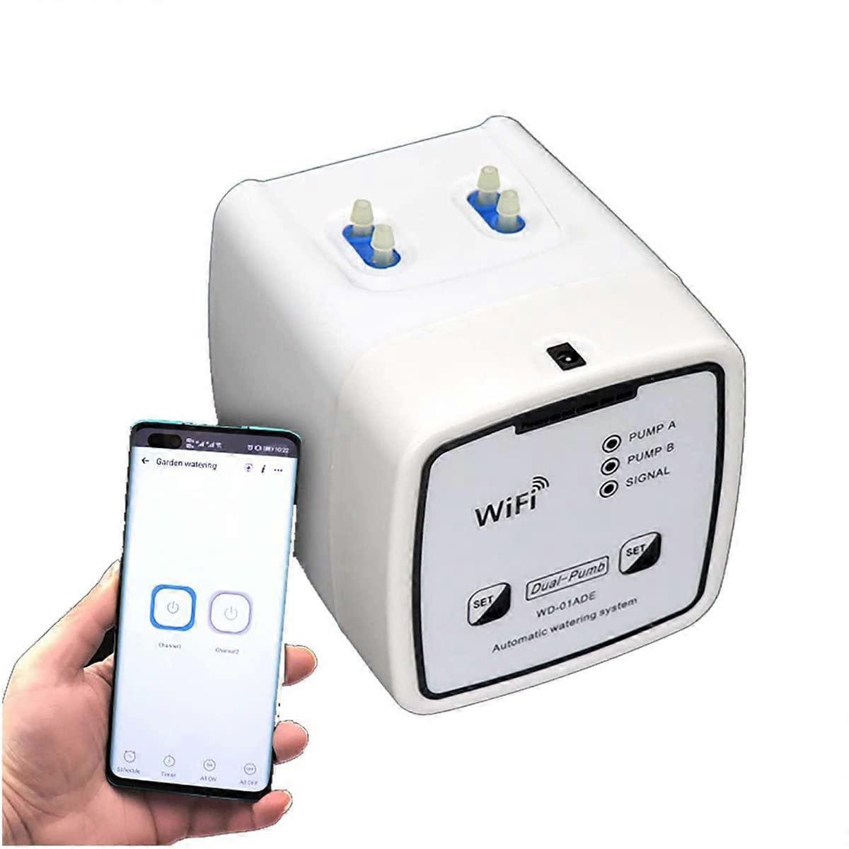 Smart Sprinkler Timer with WiFi Control, Automatic Garden Irrigation Controller with Rain Delay and LCD Display