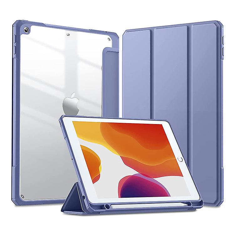 Wekity Slim Case For Ipad Air 5th Generation (2022) / Ipad Air 4th Generation (2020) 10.9" - [built-in Pen Holder] Shockproof Case With Clear Back