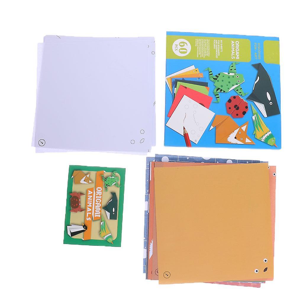 Animals 60 Pcs Square Origami Paper Craft Toy
