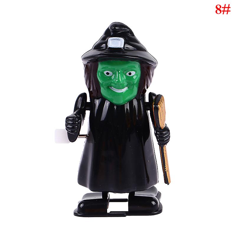Halloween Wind Up Toy Pumpkin Eye Witch Vampire Jump Walking Clockwork Party Toy
