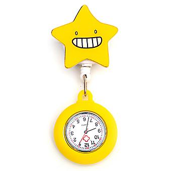 Veeki Telescopic Nurse Watch Stretch Nurse Watch Cute Cartoon Character Animal Doctor Student Nurse Chest Watch Wall Watch Pocket Watch