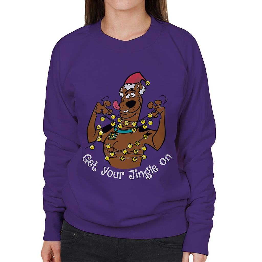 Scooby Doo Christmas Tangled In Lights Women's Sweatshirt
