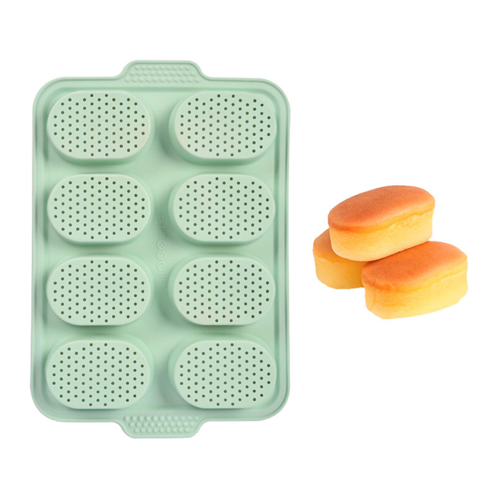 8 In A Row Cake Silicone Mould With Vent Design Foldable Space Saving Mould