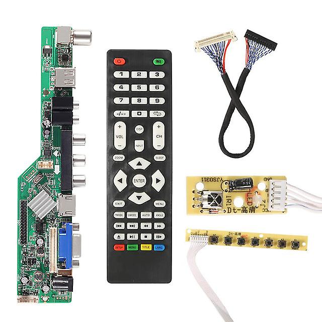 3663 New Digital Signal Dvb-c Dvb-t2 Dvb-t Universal Lcd Tv Controller Driver Board Upgrade 3463a Russian Usb Play Lua63a82