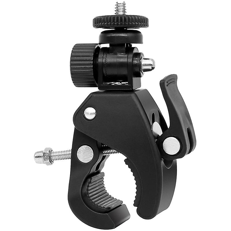 Quick Release Screw Clamp Bracket Bike Handlebar Mount 1/4 Tripod For Camera Dv