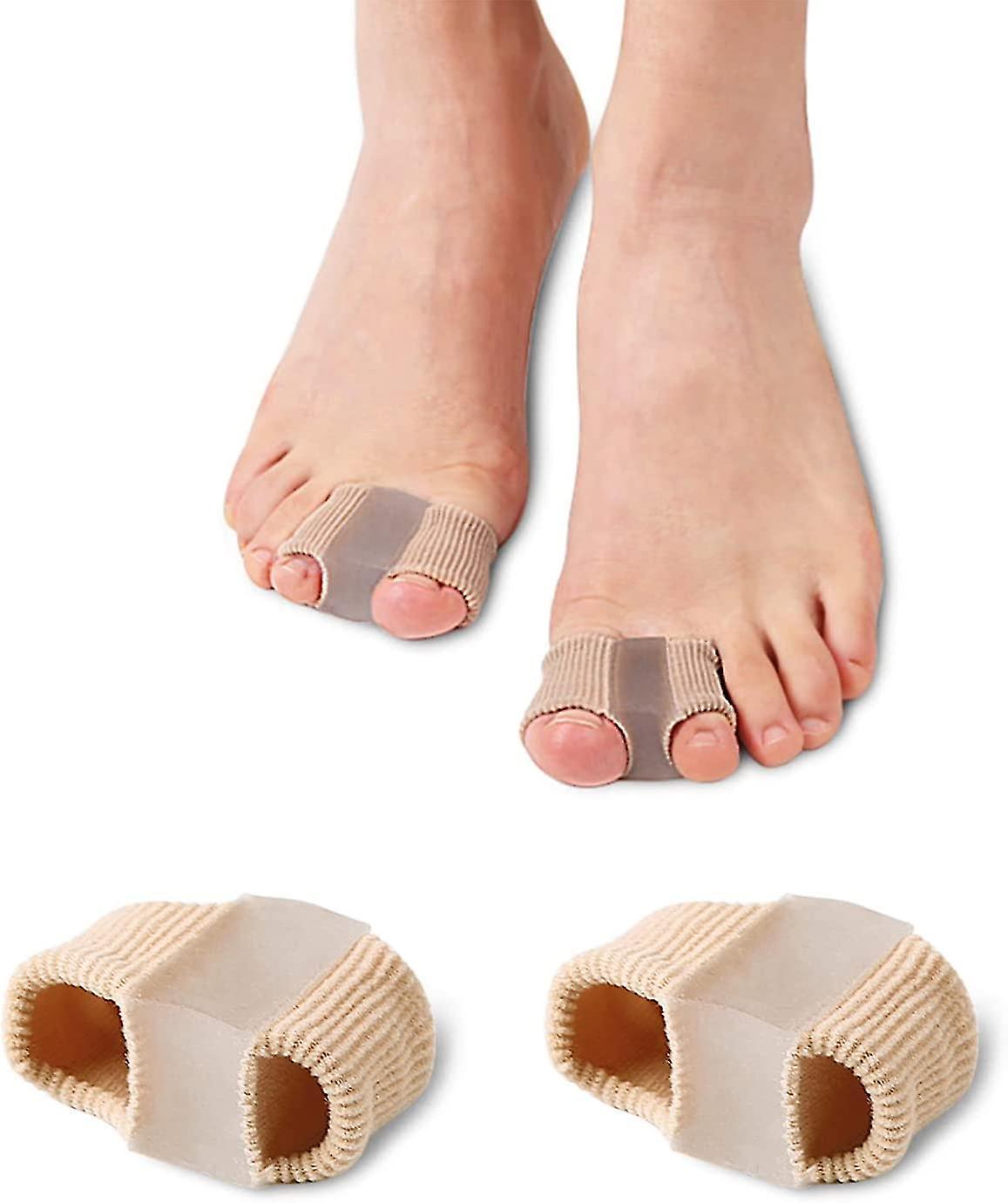 2pcs Fabric Toe Separators, Bunion Relief Toe Spacer Set, Bunion Toe Separators Toe Spreader for Ove