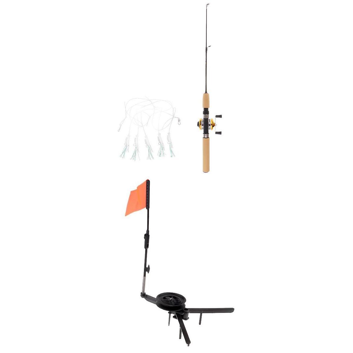 75cm Mini Eisangelrute und Rolle Combo & Eisangeln Tip-Up