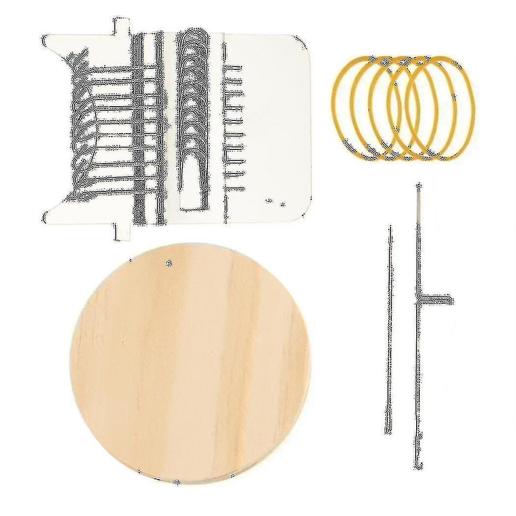 Knitting Small Loom, Wooden Home Fun Patching Machine For Beginners, Diy Art Tools, Suitable For So