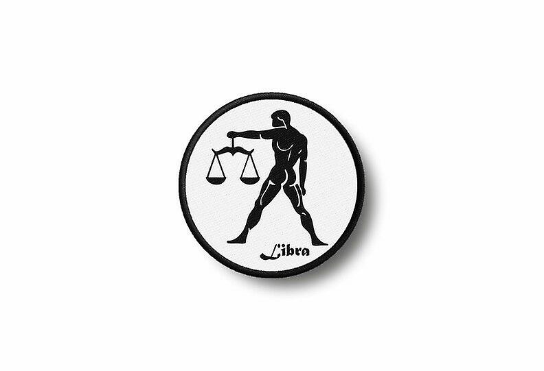Patch Badge Ecusson Brode Prints Thermocollant Libra Zodiac Sign