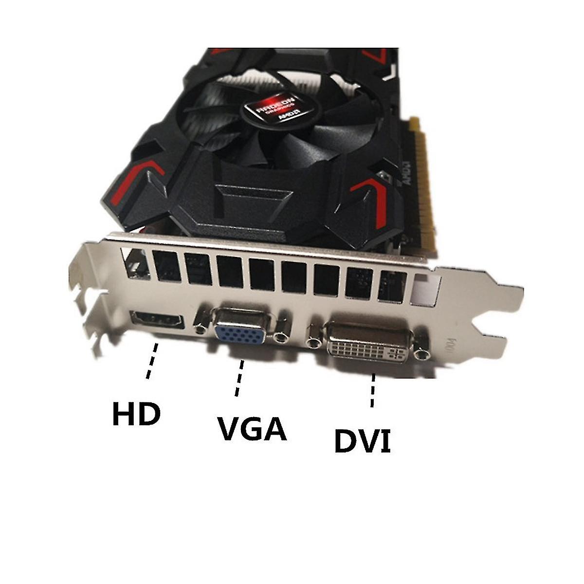 Hd6700 لبطاقة الرسومات AMD 1g Gddr5 128bit 700 ميجا هرتز / 1000 ميجا هرتز HD + VGA + DVI واجهة Pci-e 2.0 X16 بطاقة فيديو ألعاب سطح المكتب