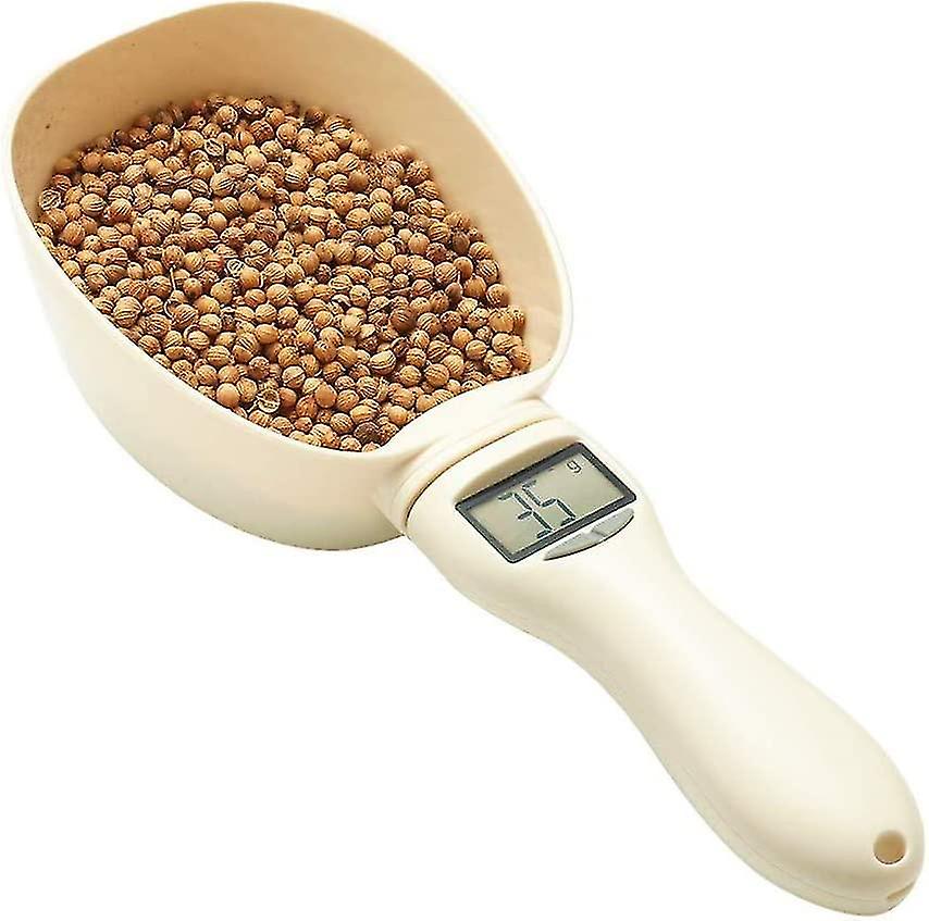 Portable Measuring Scoop Accurate Pet Food Measuring Scoop Weighing Scale Cup, Dog Bird Cat Kitchen