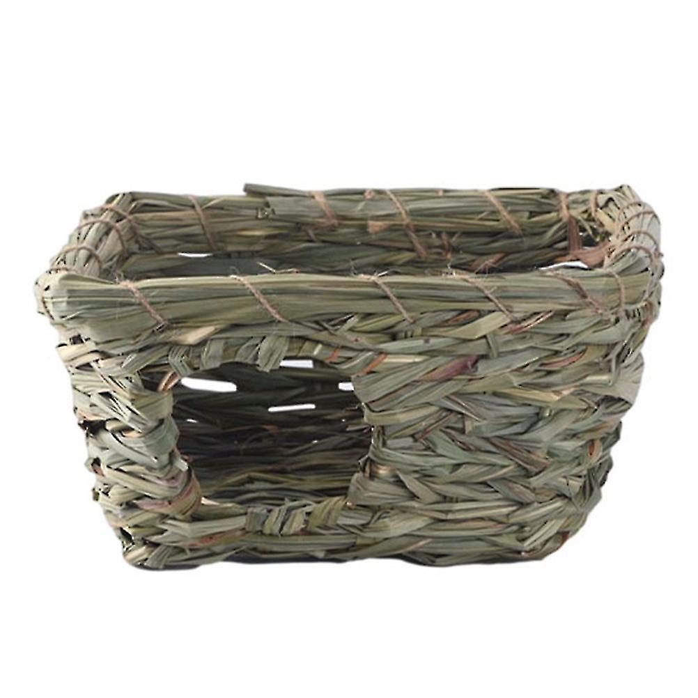 1 Pc Of Grass Woven Hut Pet Nest Puppy Resting House Hand-woven Hut For Indoor Home Pet Yard