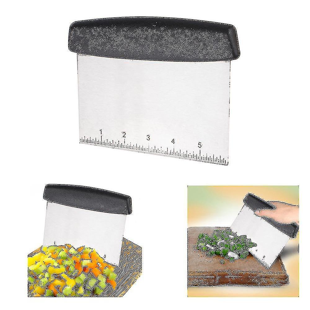 Good Handle Grips Stainless Steel Scraper And Chopper, Pastry Scraper