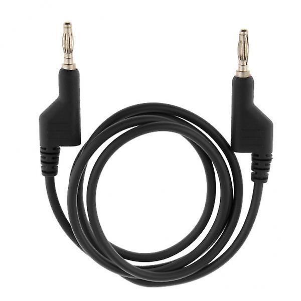 25xCopper 25A Stackable 4mm Banana Plug Multimeter Test Cable Lead Cord Black