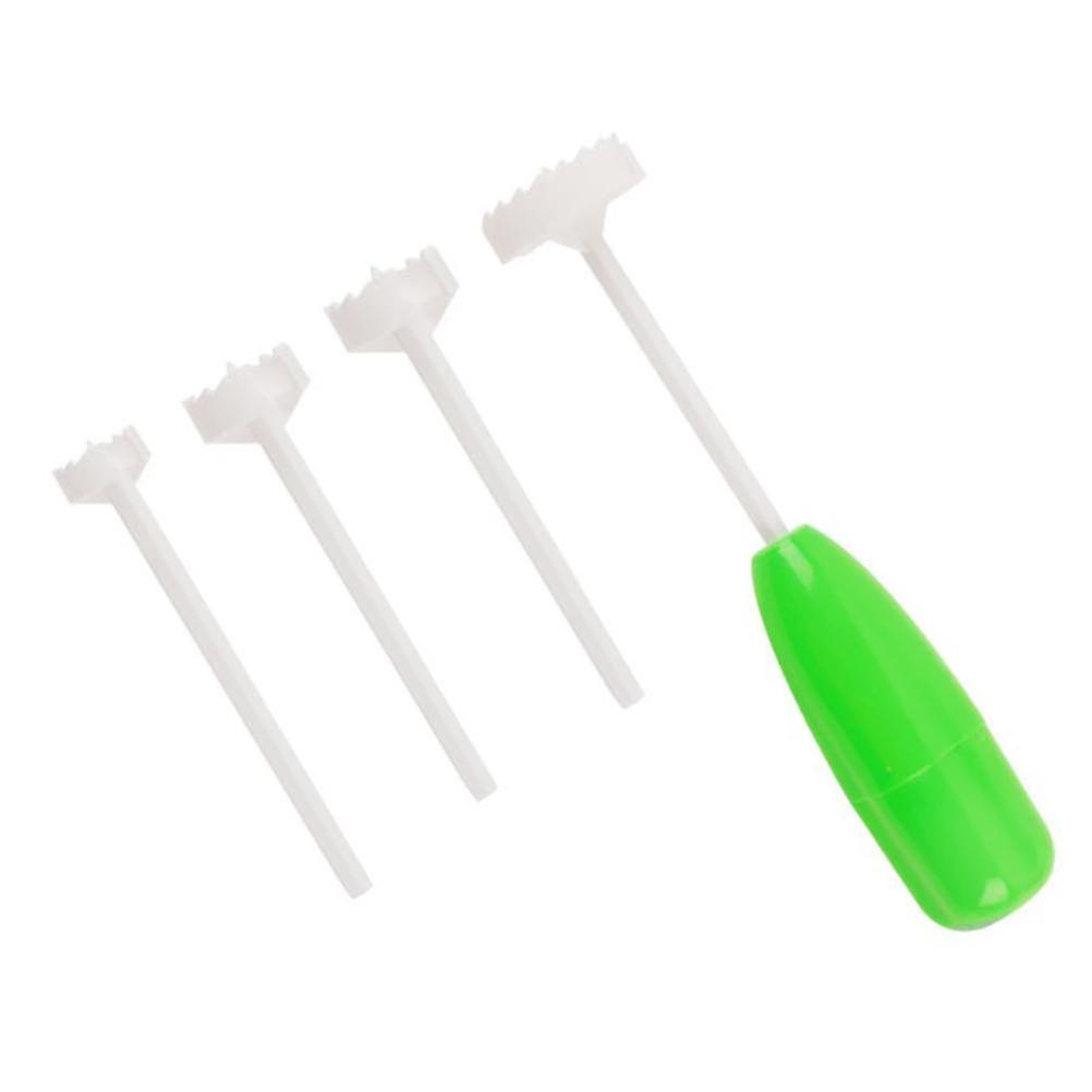 4-Piece Multi-Functional Fruit Corer Vegetable Coring Tool Kitchen Essentials Plastic Material Easy to Use Durable Design Bagge