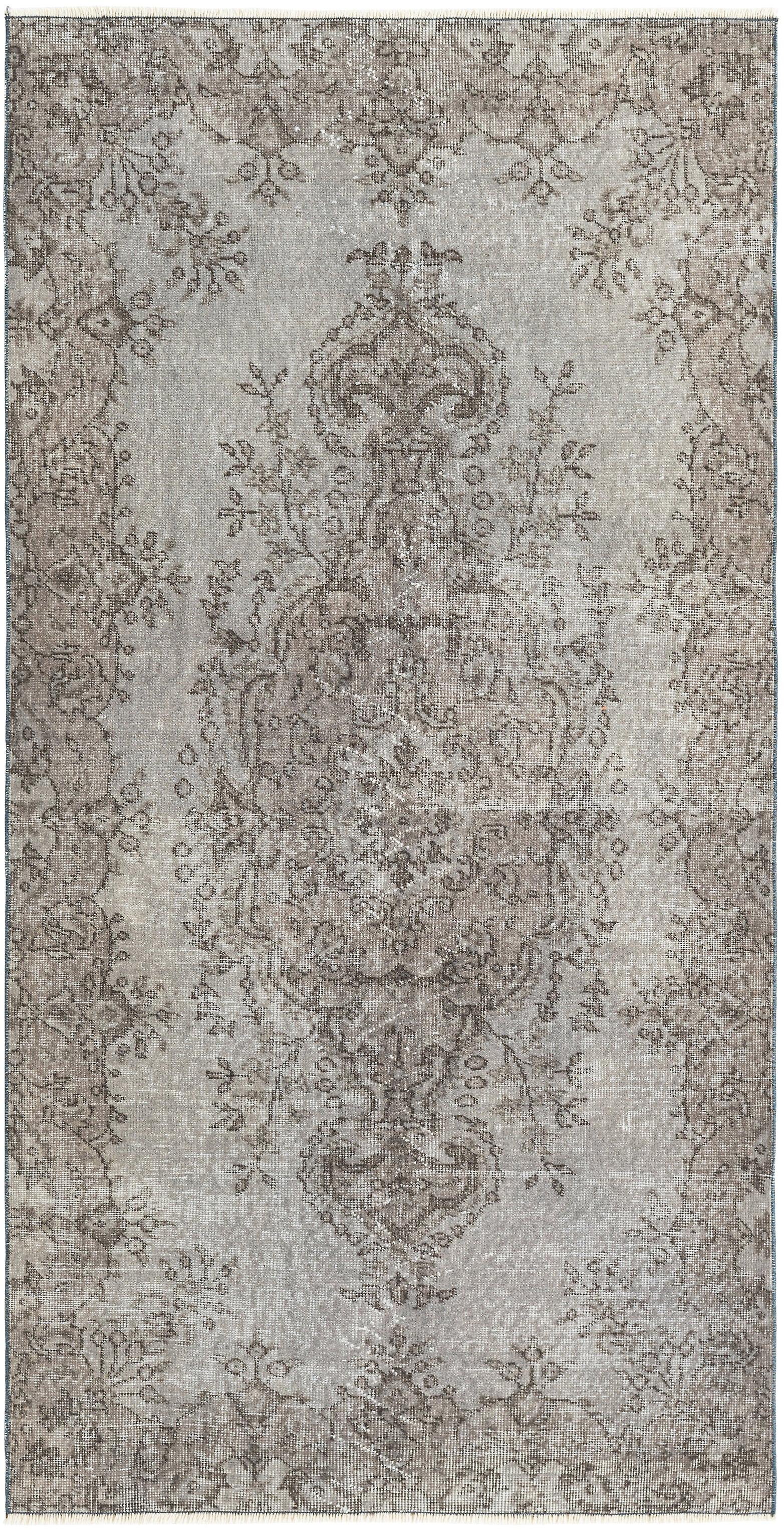 Hadorn Ultra Vintage 109x216 带灰色手工火鸡地毯