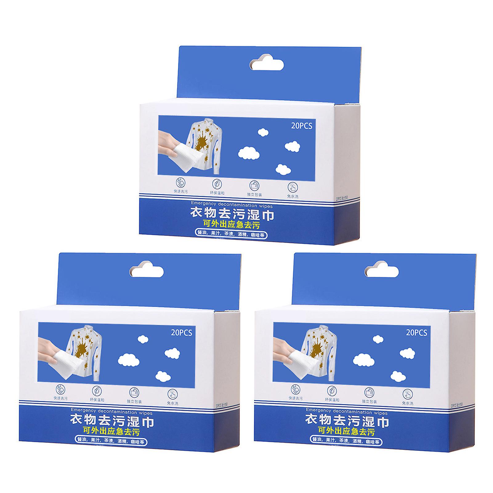 Stain Removal Wet Wipe for Clothes Freshing Coat Stain Removing Wipe for Jams Coffee Stains