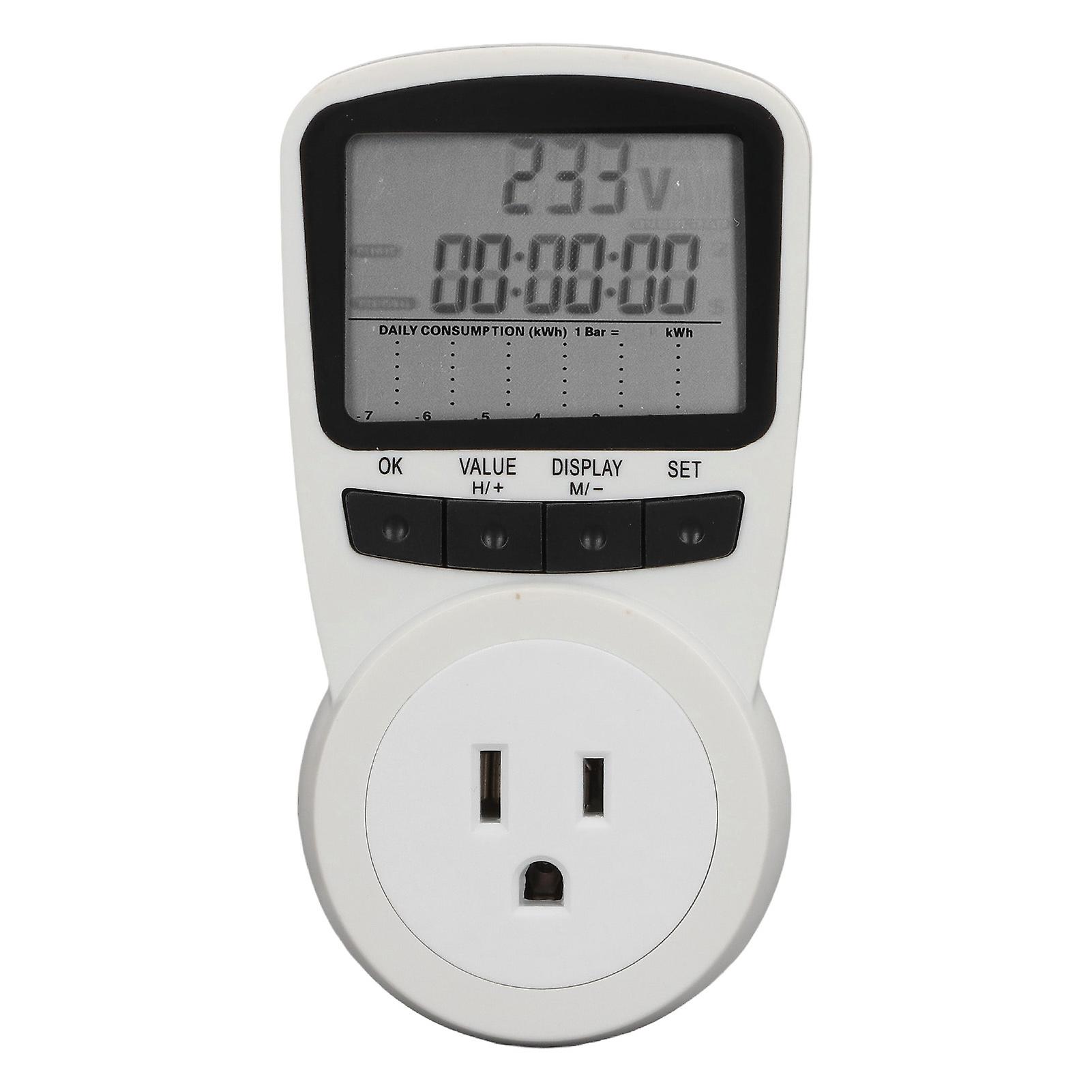 Smart 120V Power Meter Socket with Voltage Detection for US Outlets