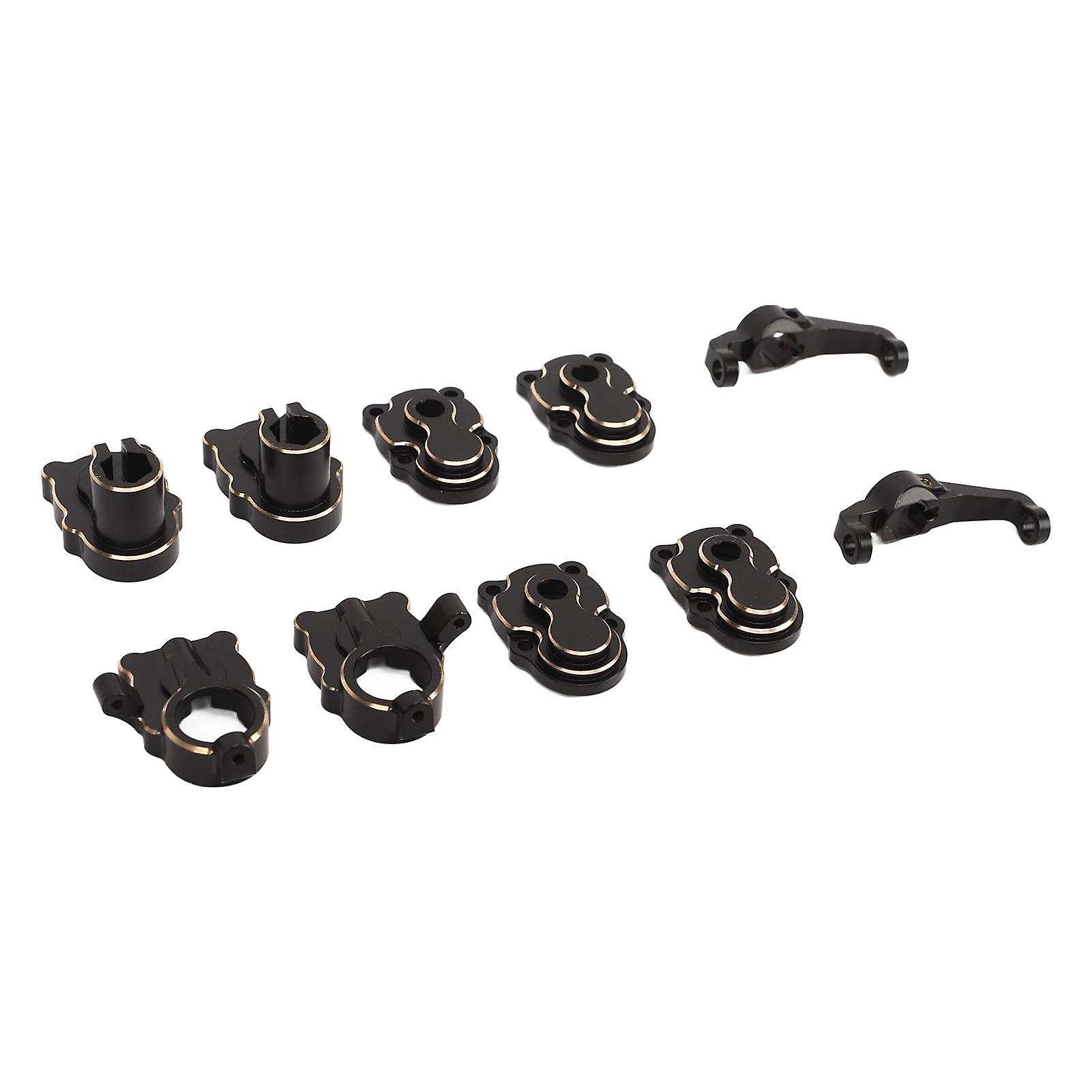RC αυτοκίνητο πλήρες ορείχαλκο Portal Housing Steering Hub Carrier Knuckle Arm C Hub Carrier Axle Door Side Gear Cup Cover για FMS FCX24 1/24