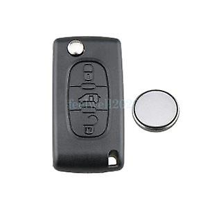 3 Button Flip Remote Key Fob Case For Peugeot Expert Citroen Dispatch Berlingo