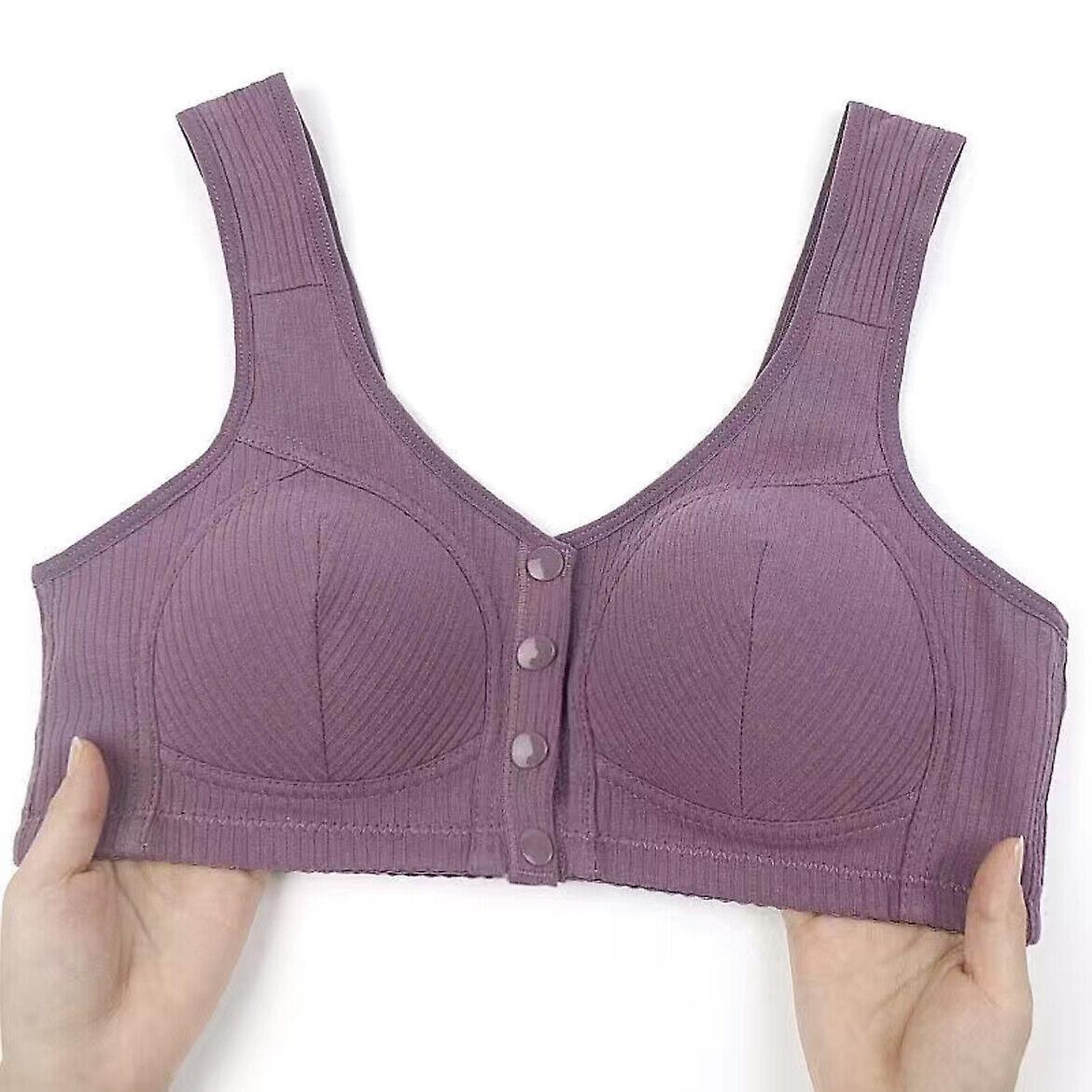 Daisy Bra for Seniors Front Closure, Comfortable Convenient No Wire Buckle Bra,100% New