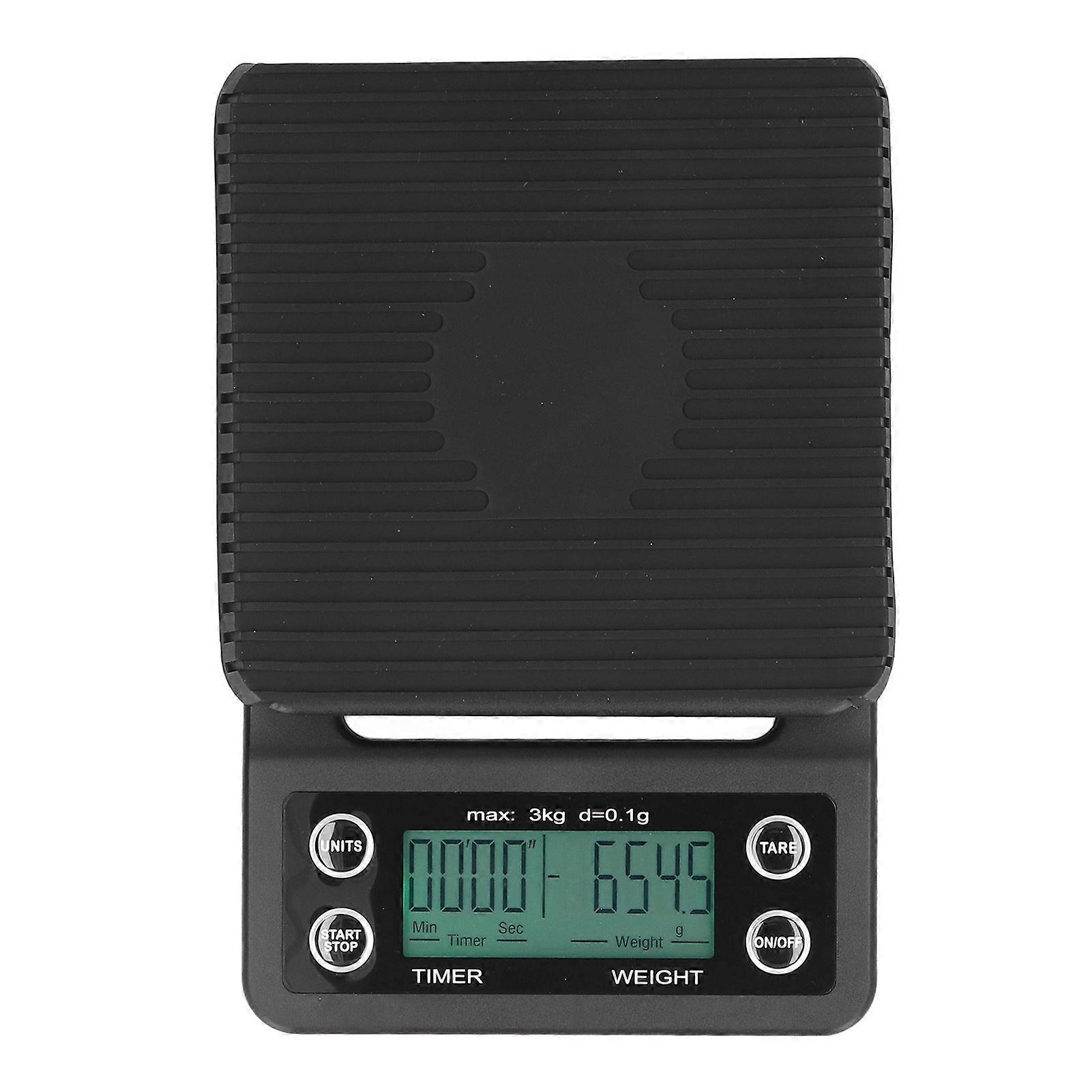 Coffee Scale Maximum 3kg Capacity Tare Function Countdown Function Four Units LED Screen Kitchen Scale