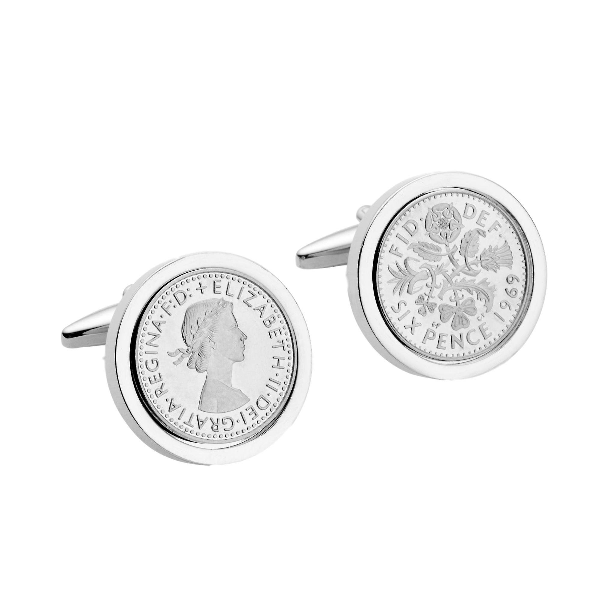 Lucky Sixpence Cufflinks | 1969