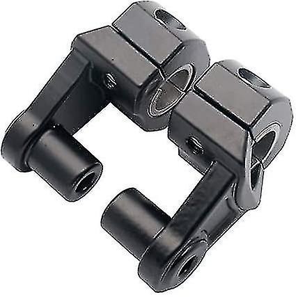Aluminum Durable Handlebar Clips For Motorcycle Handlebar Risers (black) (2pcs)