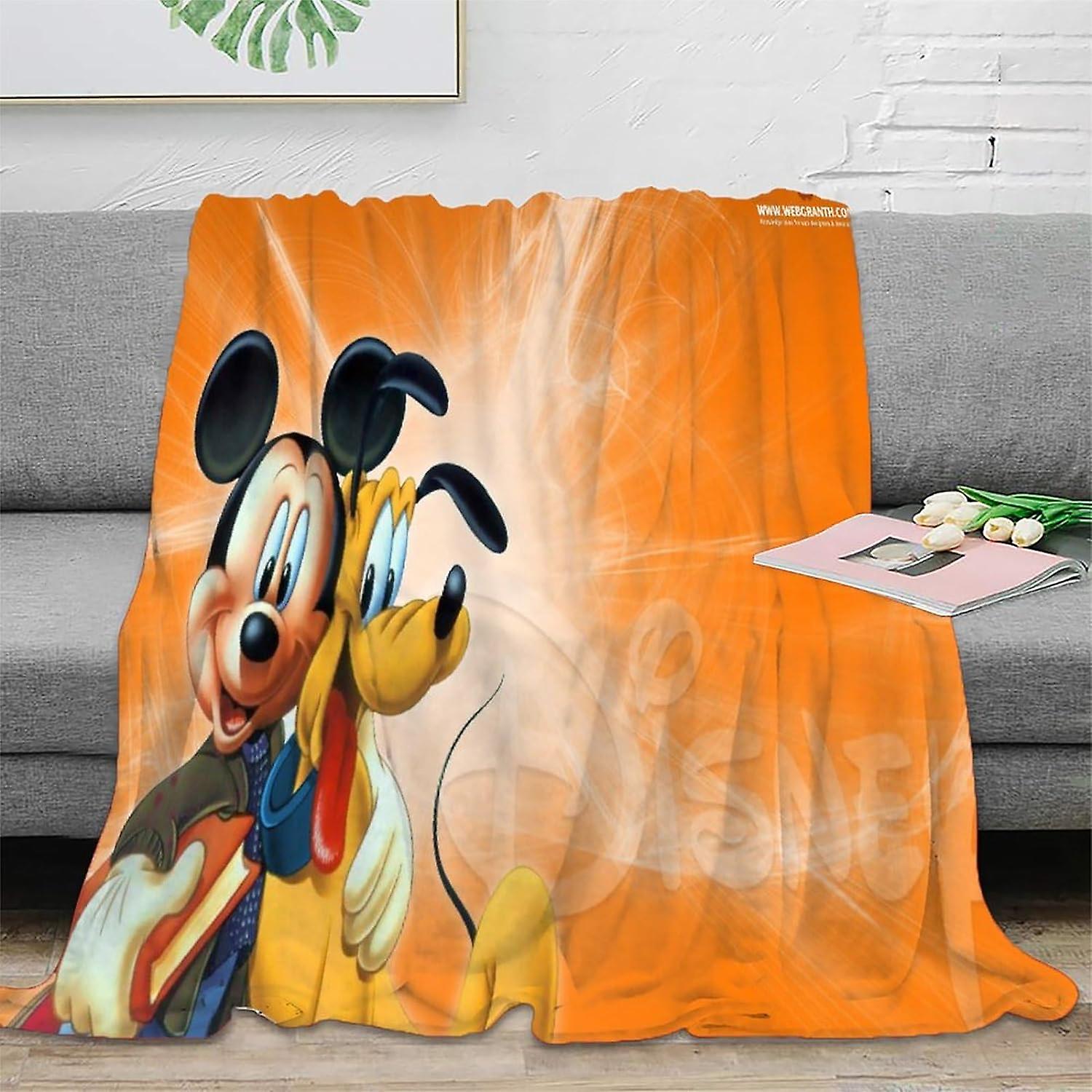 SHAARI Mickey Mouse Blankets Fuzzy Throw Blanket Throw Ultra Soft Warm Flannel Blanket Microfiber Cozy Plush Blanket for Couch Sofa Fuzzy Thick Revers