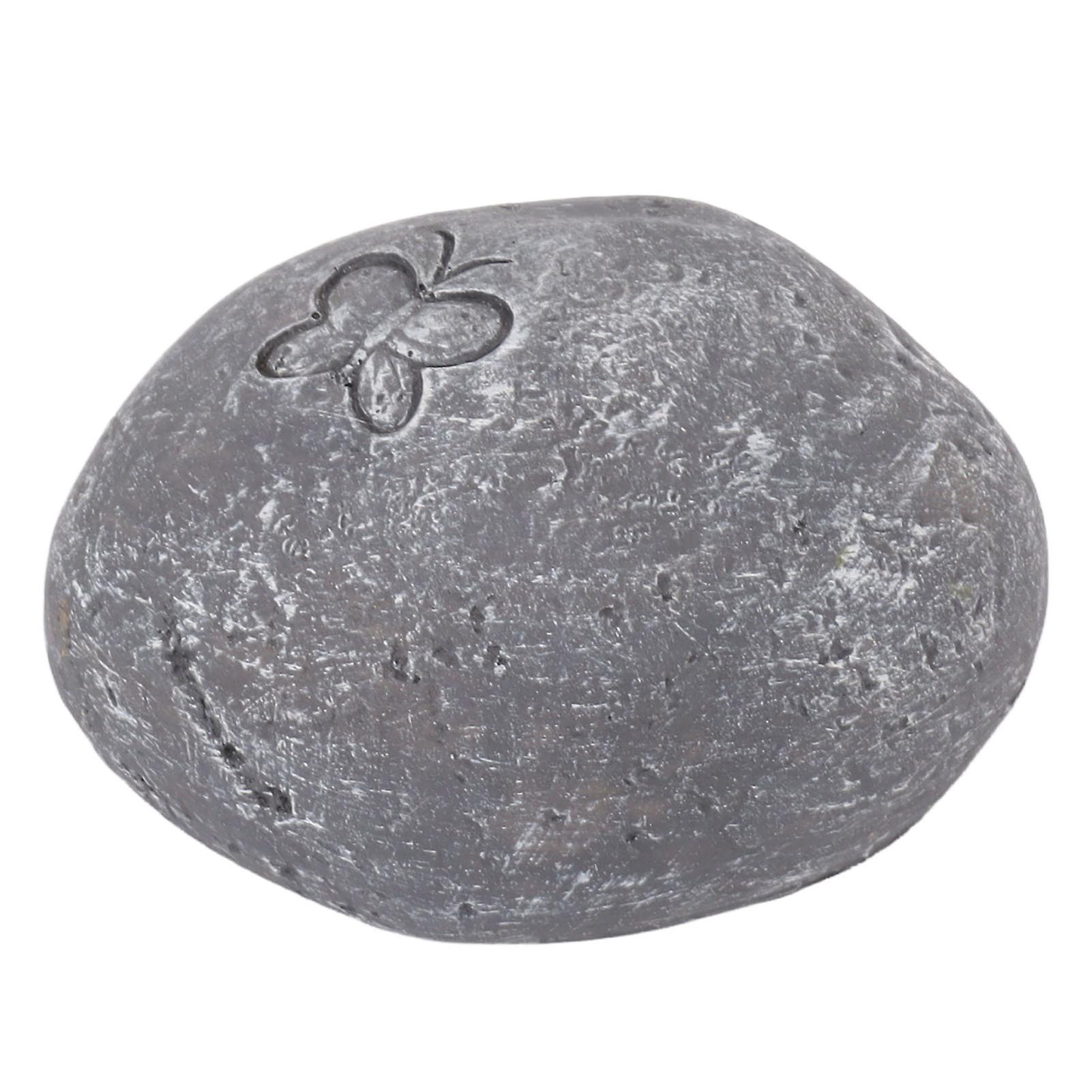 Pet Memorial Garden Stone DIY Butterfly Print Pet Cat Dog Grave Marker Resin Pet Memorial Gift Stone Grey